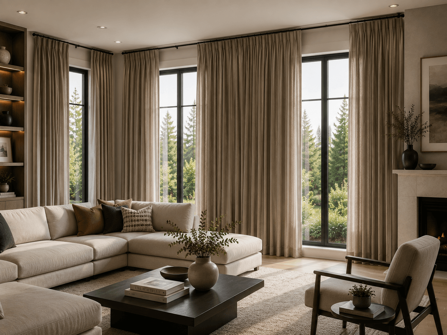 Drapery window covering